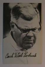 Coach Weeb Ewbank Signed Radnor Graphic Art Card RGA HOF Postcard Autographed #8