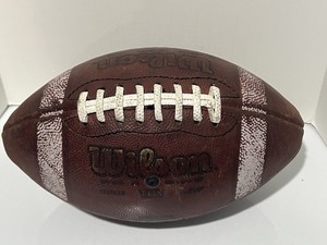 Wilson TDY Football 1300 YOUTH SIZE Leather - MADE IN USA, Holds Air Good Cond