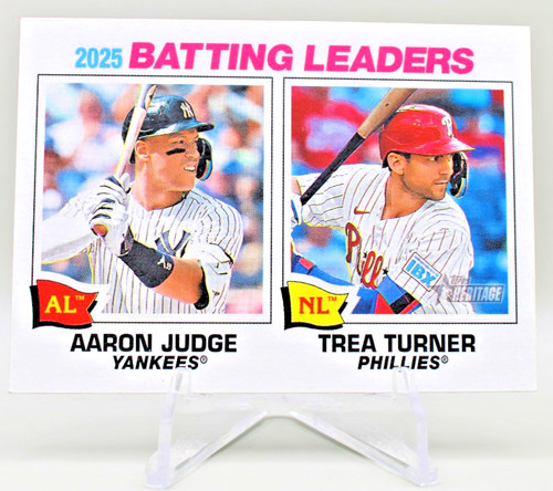 2026 Aaron Judge / Trea Turner [Burgundy Sparkle Chrome] #1