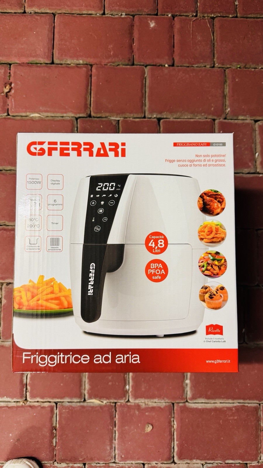G3 Ferrari G10195 Friggisano Facile: Friggitrice Aria 4.8L 1500W Shop