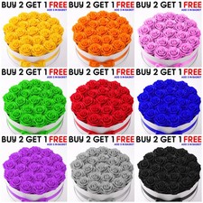 100 Pcs Large 6CM Artificial Flowers Foam Rose Heads Wedding Party Decor Bouquet
