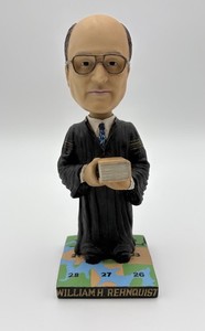 2003 Authentic Supreme Court Justice William Rehnquist Green Bag Bobblehead