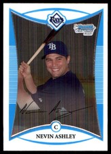Nevin Ashley 2008 Bowman Chrome #BCP189 Rays MLB READ FREE SHIPPING AutographDen