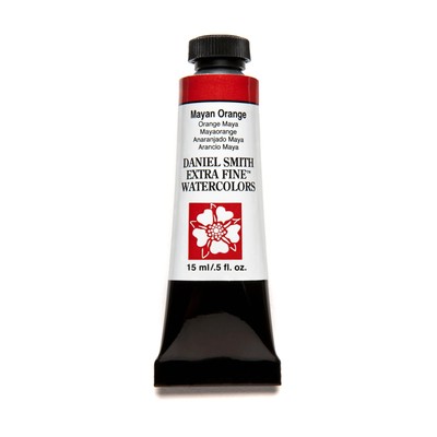 DANIEL SMITH Extra Fine Watercolor Paint, 15ml Tube, Mayan Orange, 284600216