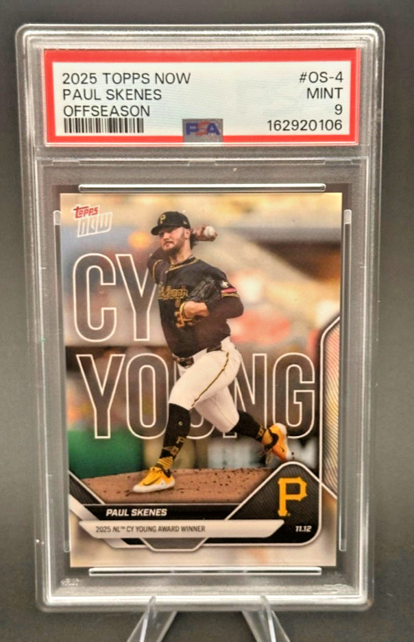 2025 Topps Now - Off-Season Paul Skenes #OS-4 /20071 Pirates PSA 9
