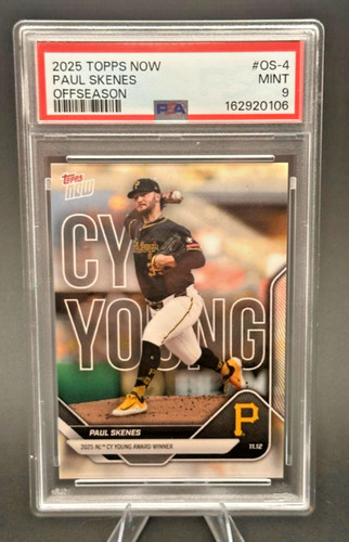 2025 Topps Now - Off-Season Paul Skenes #OS-4 /20071 Pirates PSA 9