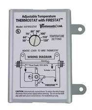 Ventamatic Adjustable Temperature Thermostat w Firestat XXFIRESTAT Switch