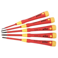 Wiha 32085 Insulated Screwdriver Set, Phillips/Slotted Tip, Ideal For