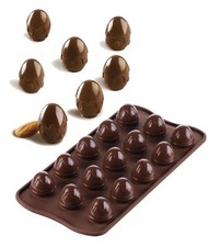 STAMPO IN SILICONE PER CIOCCOLATINI OVETTO CHOCO DROP 15 CAVITA