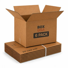 Moving Boxes Holds 65Lbs, 20"L X 20"W X 15"H Large - Corrugated