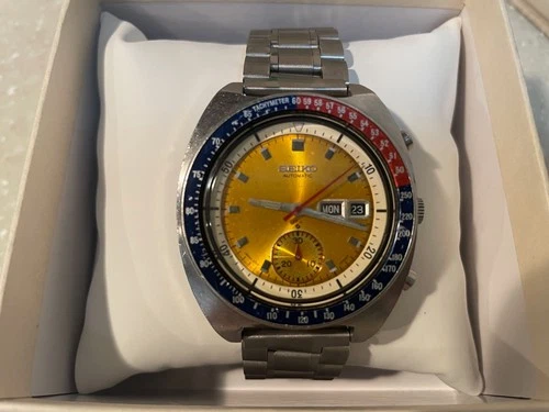 Vintage 1971 Seiko Pogue 6139-6005 Automatic Chronograph - Original