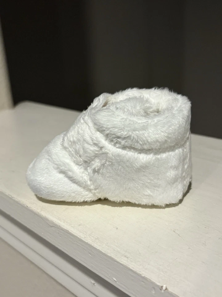 UGG Bixbee младенца мягкий Baby ботинок тапочки чисто белый размер 0/1 ~ 0-6 месяцев - Изображение 3 из 4