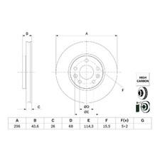 2x Bremsscheibe vorne für Renault Talisman LP KP 26912871