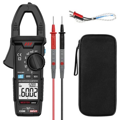 MESTEK Digital Clamp Meter Multimeter, TRMS 6000 Counts 600A Current Amp Volt Me