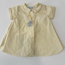 Vintage Feltman Brothers Baby Boy Gown Yellow Train Embroidered NWT Heirloom