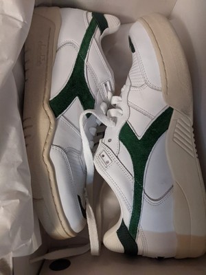 Diadora B560 new deadstock us mens 8 leather white green classic casual sneakers