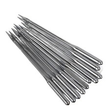 Doanas-10 Pcs Silver Stainless Steel Shoe Repairing Machine Tool Needle Pack