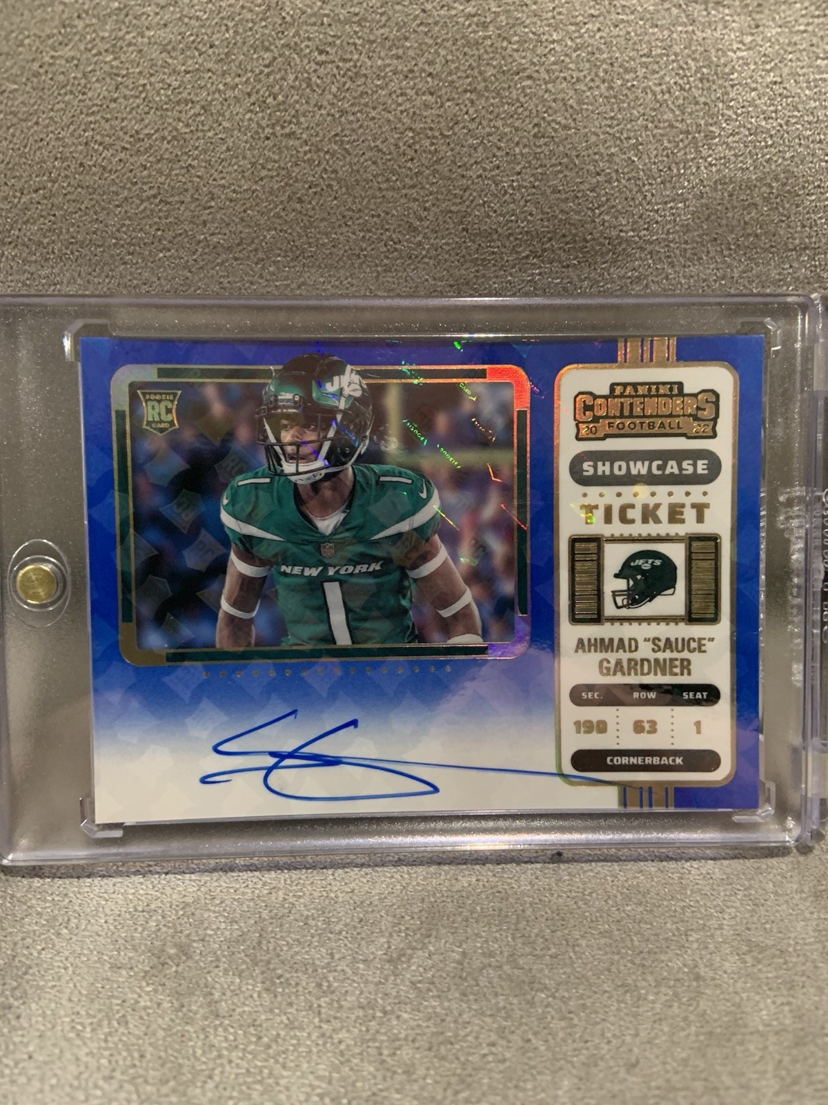 2022 Panini Contenders - Ahmad Sauce Gardner Variation Showcase OnCard Auto RC