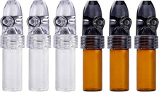 Portable Glass Ieak-Proof Decorative Bottle Black White 6 Pack