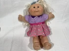 Cabbage Patch Doll vintage PA-7 2004 Light Blond Blue Streak Hair Brown Eyes