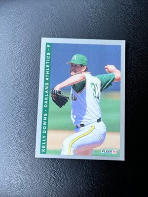 1993 Fleer Kelly Downs Oakland Athletics #662