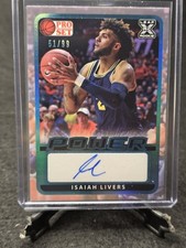 ISAIAH LIVERS 2022 Leaf Pro Set Power AQUA Detroit Pistons SP RC AUTO /99