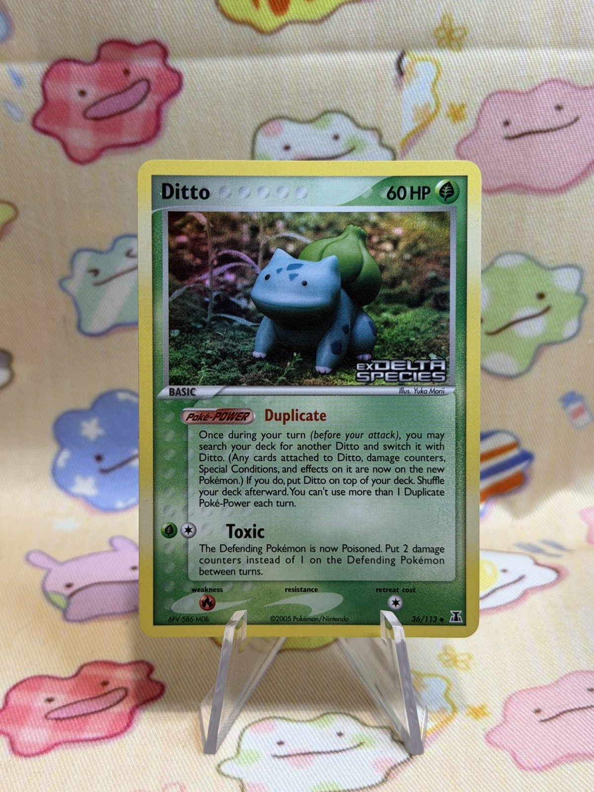 Ditto (Bulbasaur) 36/113 Pokémon Delta Species Stamped Reverse Holo NM 