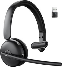 Wireless Headset with Mic for Work, Bluetooth Headset with Mic, AI Noise Cancell