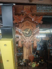 Vintage Black Forest Cuckoo Clock Working