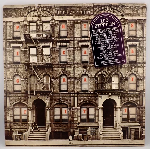 LED ZEPPELIN Physical Graffiti LP Shrink w/ Hype SS 2-200 Orig 1975 VG+ LP-212