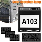 Solar Address Sign with Waterproof House Street Numbers for Outdoors ANG