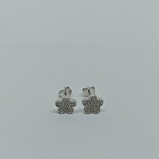 ORECCHINI IN ARGENTO 925 LOBO FIORE 9MM PAVE ZIRCONI (AMFO0580)