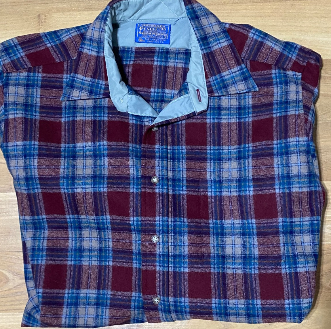 MENS PENDLETON VIRGIN WOOL FLANNEL BUTTON SHIRT L… - image 2
