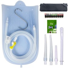 Silicone Enema Bag Kit with 6.3ft Hose, 5 Enema Tips, Controllable Flow Valve...