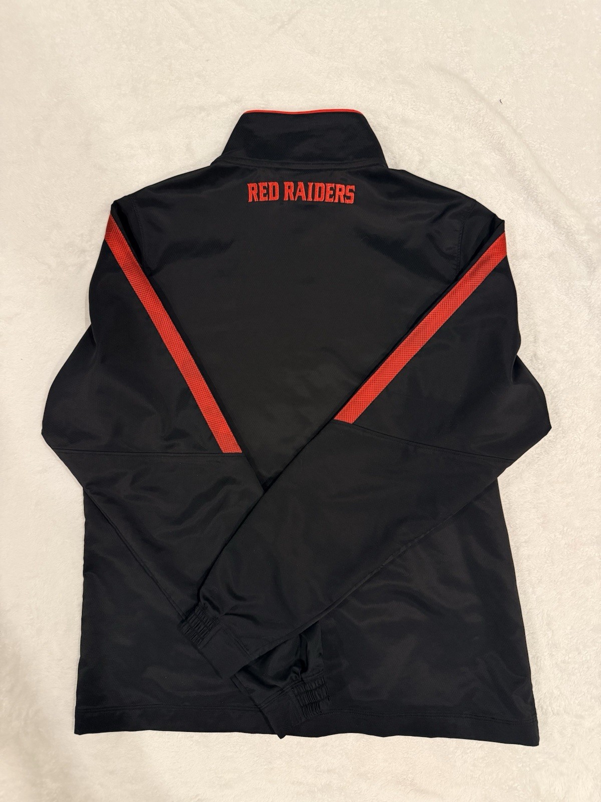 Under Armour Texas Tech Red Raiders Full Zip Jacket Black Red NCAA thumbnail 2