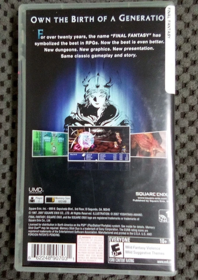 Final Fantasy - Sony PSP (2007) good condition  - Image 4 of 4