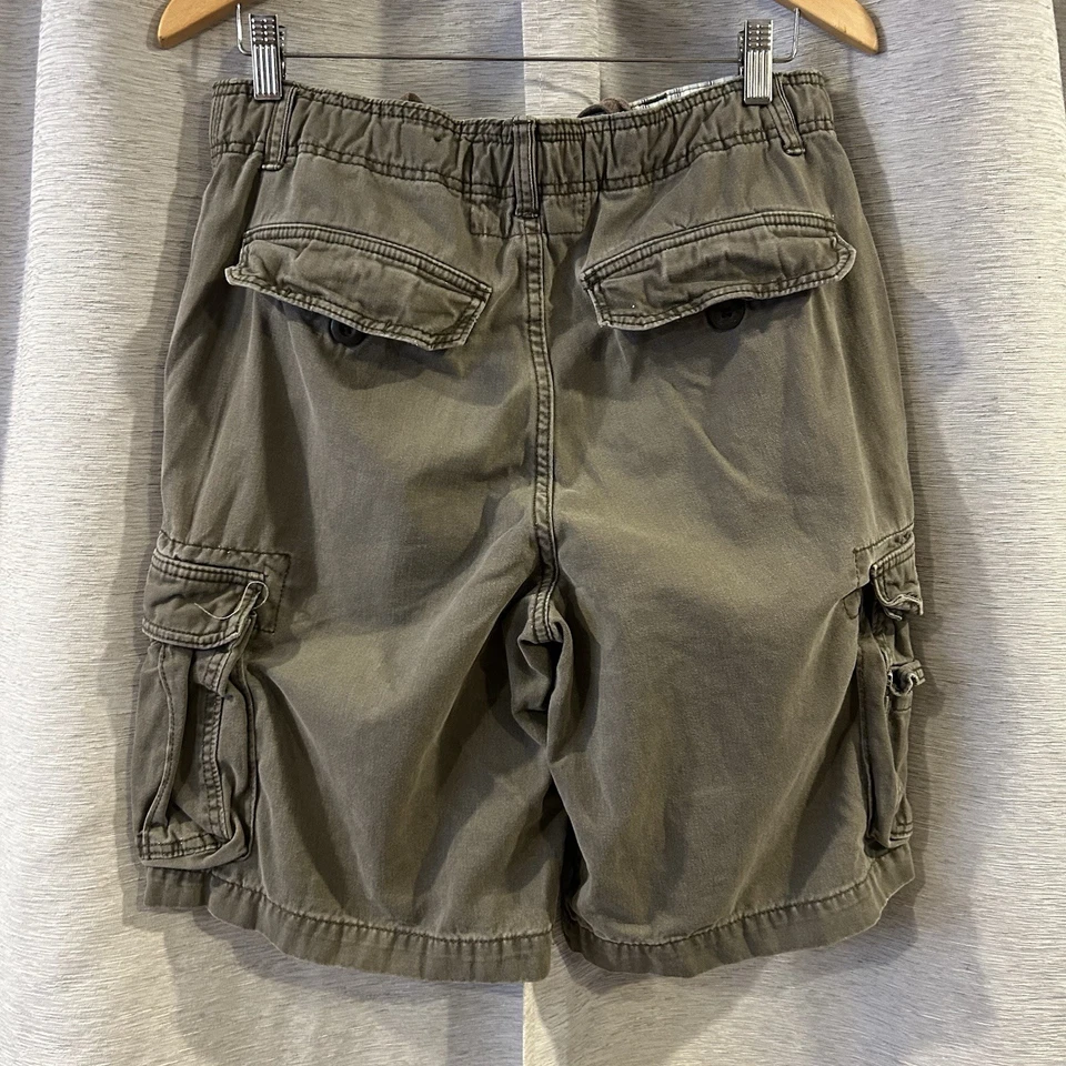 Pantalones Cortos De Colección Desteñidos Glory Para Hombres Gruesos Y2K Carga Talla 32 Streetwear Grunge Skate Foto 3 de 4