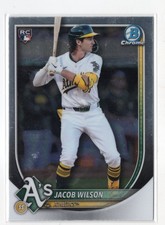 2025 Bowman Jacob WIlson Base RC ROOKIE CARD #1 OAKLAND A's