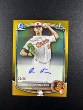 2025 Topps Bowman Draft Chrome Prospect Gold #CPA-JD Joseph Dzierwa 1st Auto /50