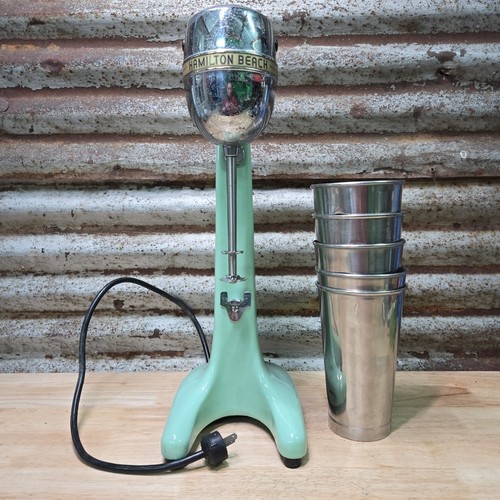 Vintage Hamilton Beach Milkshake Mixer Number 30 Jadeite - Working With 5 Cups