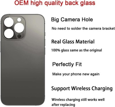 OEM Back Glass For iPhone 12 & 13 Series with Camera Lens UniBody fast shipping