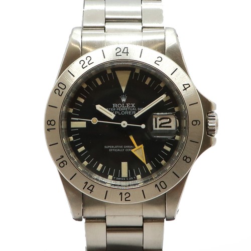 Rolex Explorer2 1655 40mm Stainless Steel Black Wristwatch #UW075