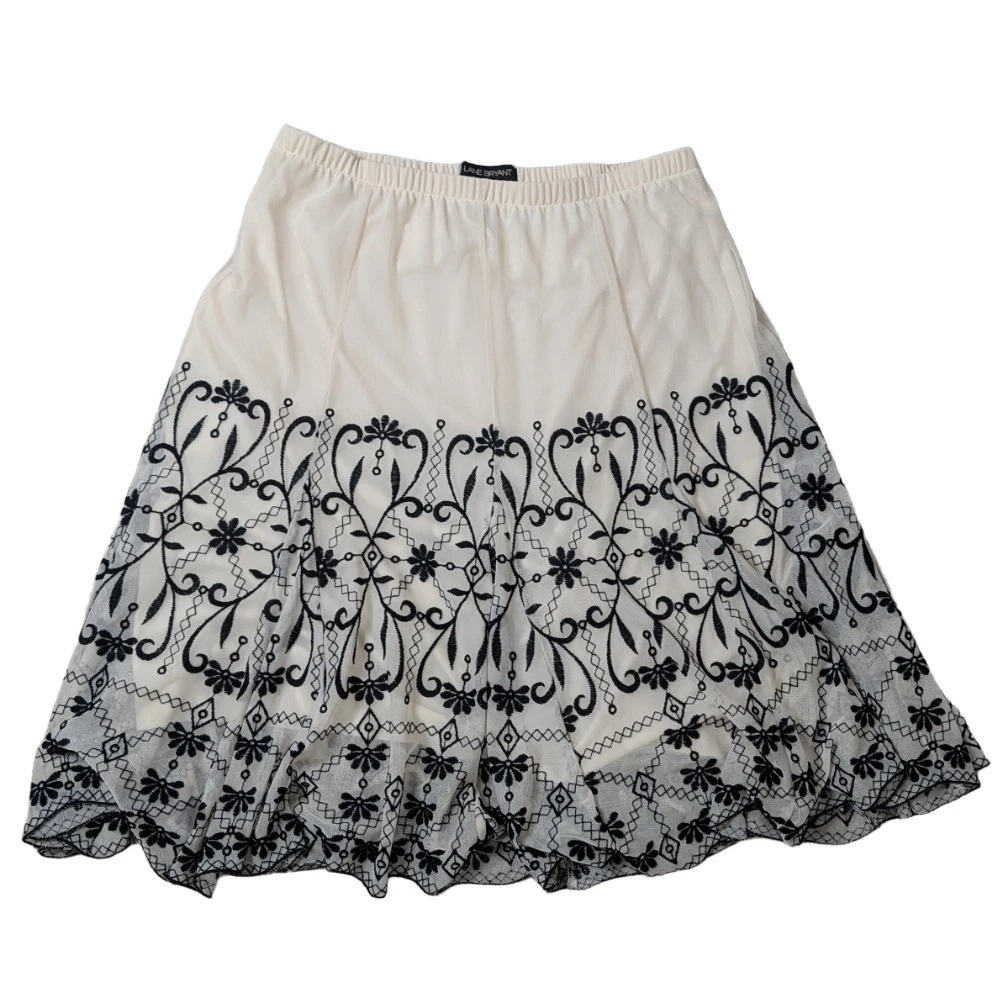 Jupe Longue Fluide à Imprimé Floral Lane Bryant - Taille 16 - Multicolore - Coton - Neuf Avec étiquettes