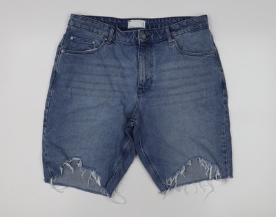 ASOS Design Herren Shorts blau Denim Used Größe 34