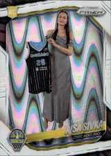 2025 Panini Prizm WNBA #85 Ajsa Sivka White Seismic Prizms