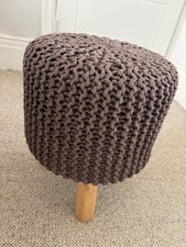 3 Legged Knitted Footstool