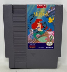 NES Nintendo - Disney's The Little Mermaid w/ Manual & Dust Cover (Capcom, 1991)