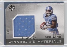 2013 SPx Winning Big Materials Patch 3/10 Giovani Bernard #WB-GB Patch b6s