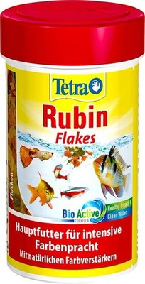 Tetra Rubin Flakes - Fischfutter in Flockenform 100 ml Dose
