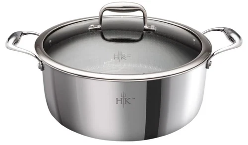 Hell's Kitchen  Tri-Clad Hybrid Technology 7.5 QT 7L Hybrid Pot + Lid HKHP-75